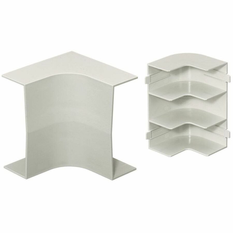 Hubbell Premise Wiring Non-Metallic Raceway, BaseTrak, 2 or 3 Channel, Internal Elbow, Base and Cover