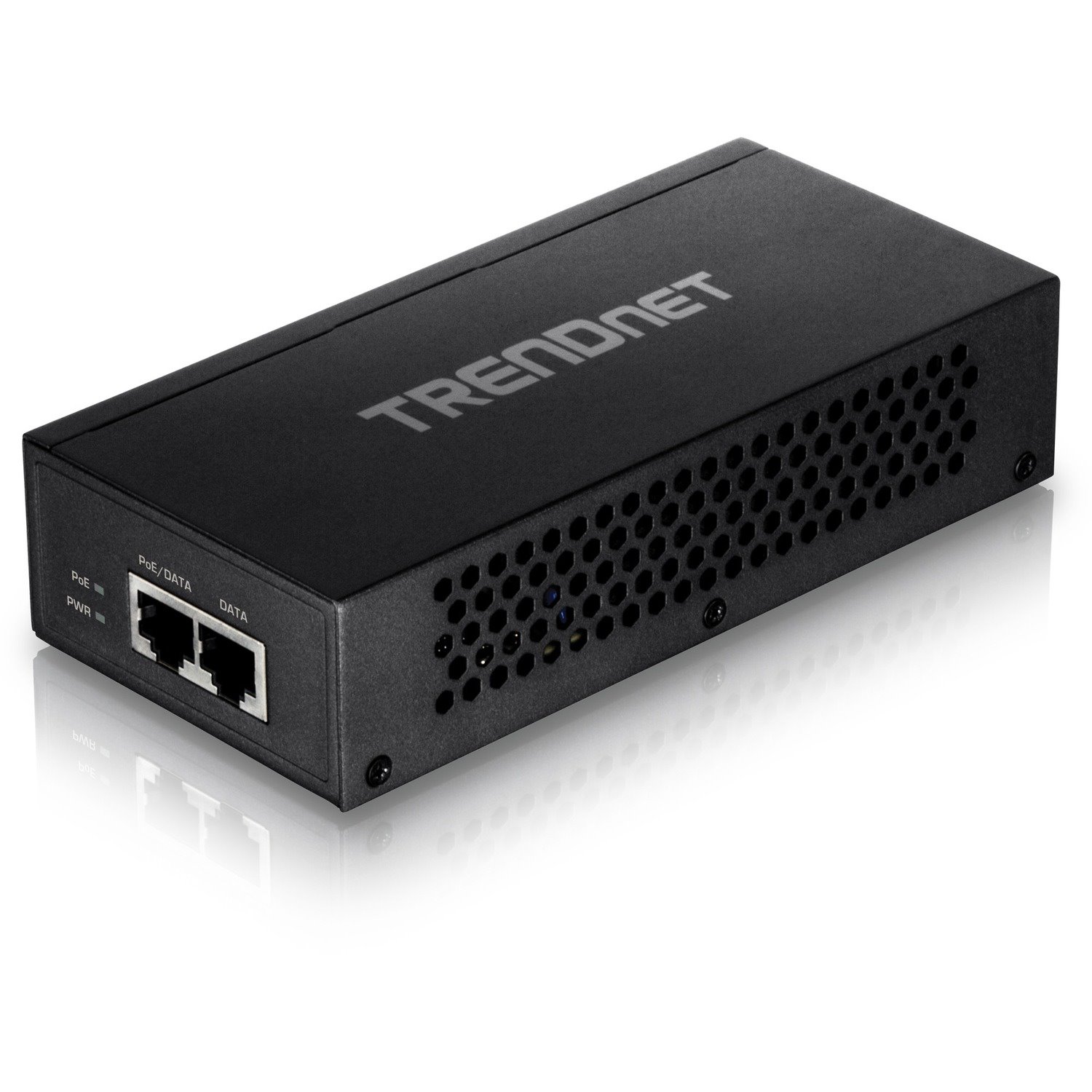 TRENDnet Gigabit PoE++ Injector, Supplies PoE (15.4W), PoE+ (30W), or PoE++ (60W), Network A PoE Device Up To 100m(328 ft), Supports IEEE 802.3af,802.at, Plug & Play, Black, TPE-117GI