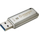IronKey IKLP50 32 GB USB 3.2 (Gen 1) Type A Flash Drive - Silver - XTS-AES, 256-bit AES - TAA Compliant