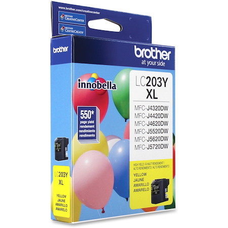 Brother Genuine Innobella LC203Y High Yield Yellow Ink Cartridge