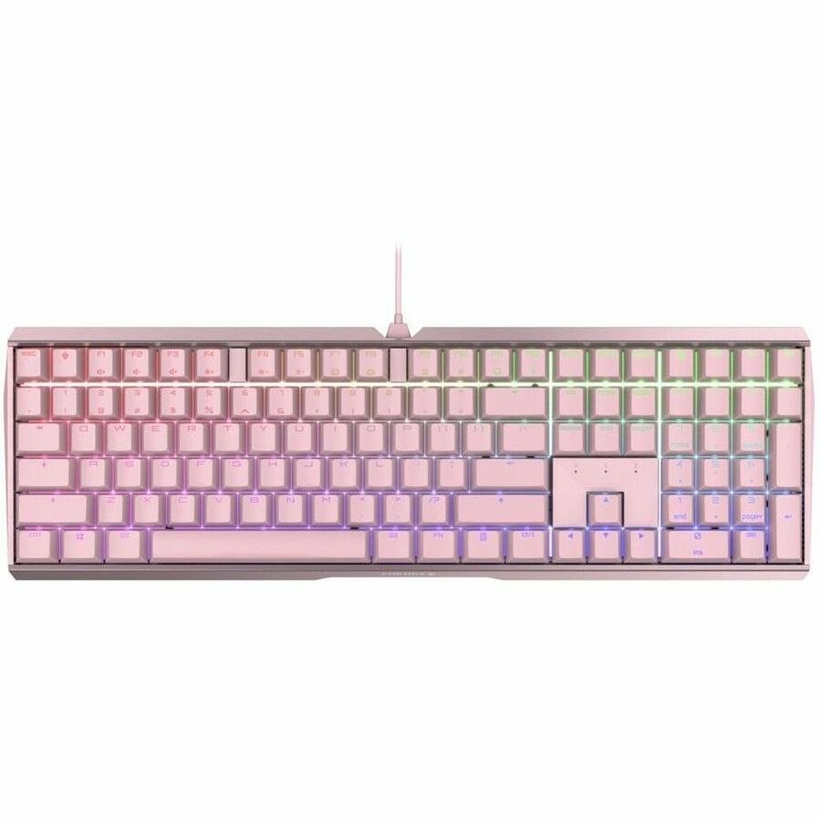 CHERRY MX 3.0S Wired RGB Keyboard, MX BLACK SWITCH, For Office And Gaming, Pink