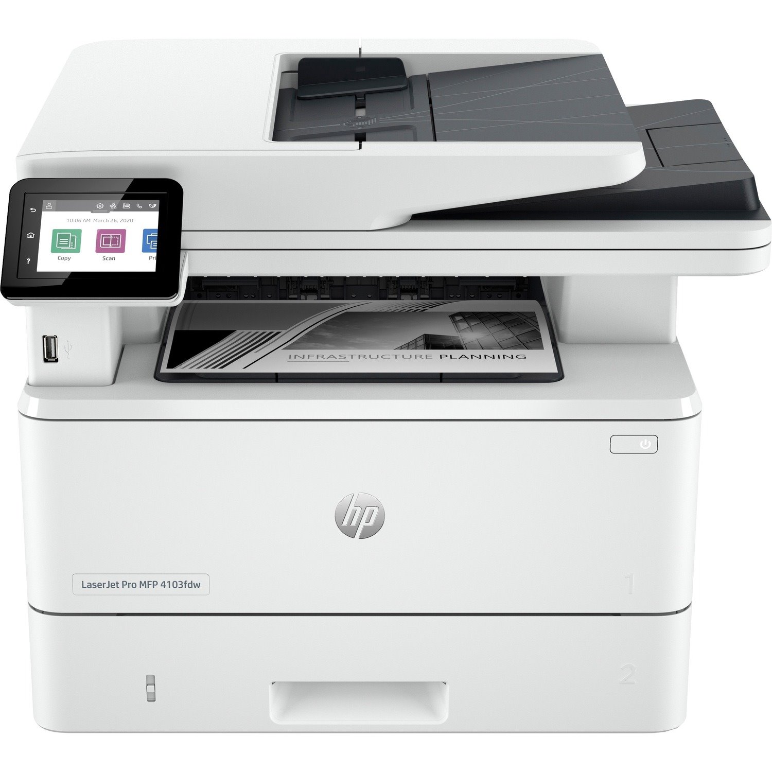 HP LaserJet Pro 4103fdw Wireless Laser Multifunction Printer - Monochrome