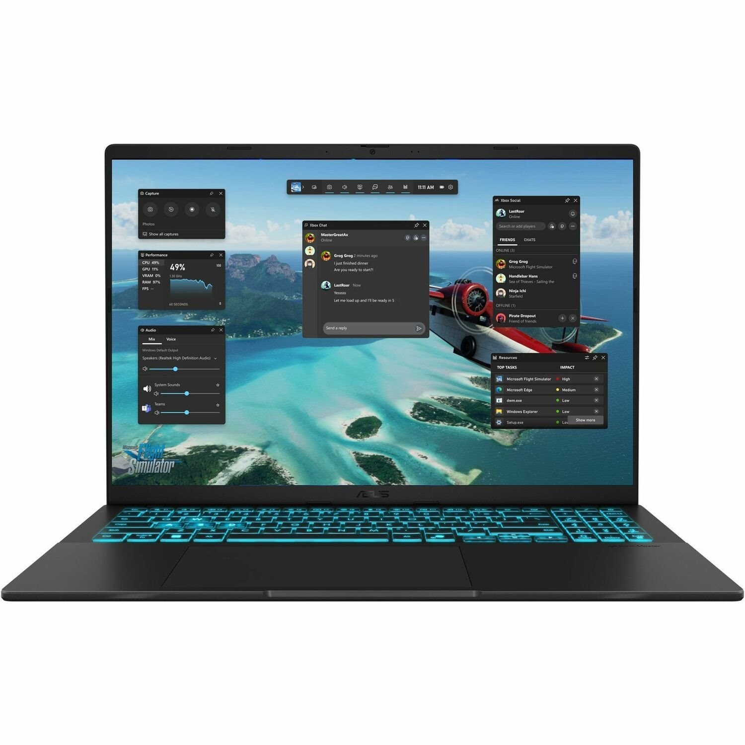 Asus V16 V3607 V3607VJ-DS73-CB 16" Gaming Notebook - WUXGA - Intel Core 7 240H - 16 GB - 512 GB SSD - English, French Keyboard - Black