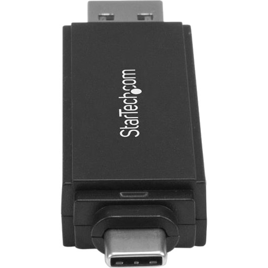 StarTech.com USB 3.0 Memory Card Reader for SD and microSD Cards - USB-C and USB-A - Portable USB SD and microSD Card Reader