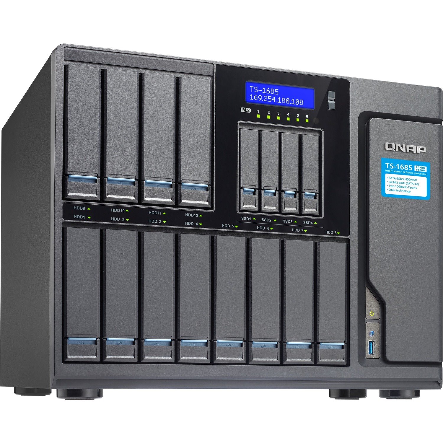 QNAP High-capacity 16-bay Xeon D Super NAS with Exceptional Performance