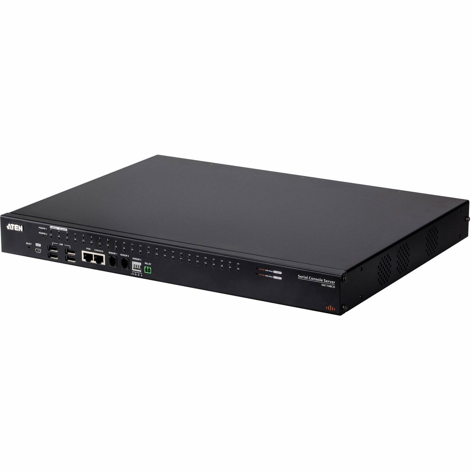 Aten Sn1148co - Console Server - 48 Ports - 1GbE, RS-232 - Rack-Mountable - For Aten 2A-136G, 2A-137G, Ea1240, Ea1340, Ea1440, Ea1441, Ea1442