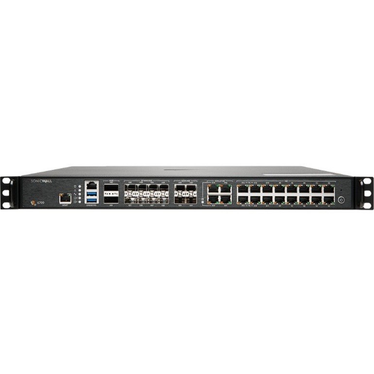 SonicWall 6700 Network Security/Firewall Appliance - 3 Year Secure Upgrade Plus Advanced Edition - TAA Compliant