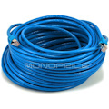 Monoprice 100FT 24AWG Cat6A 500MHz STP Ethernet Bare Copper Network Cable - Blue