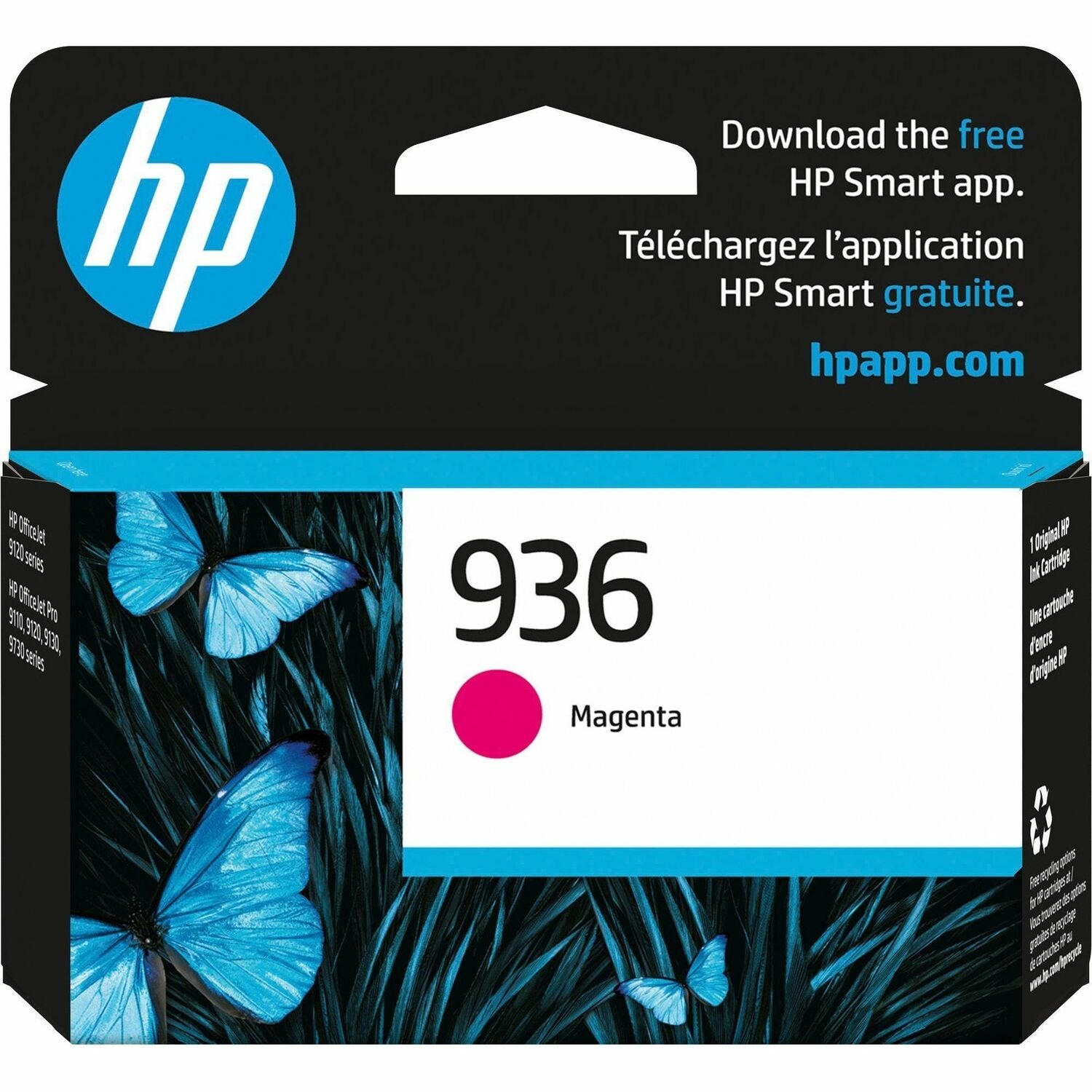 HP 936 Original Inkjet Ink Cartridge - Magenta - 1 Each