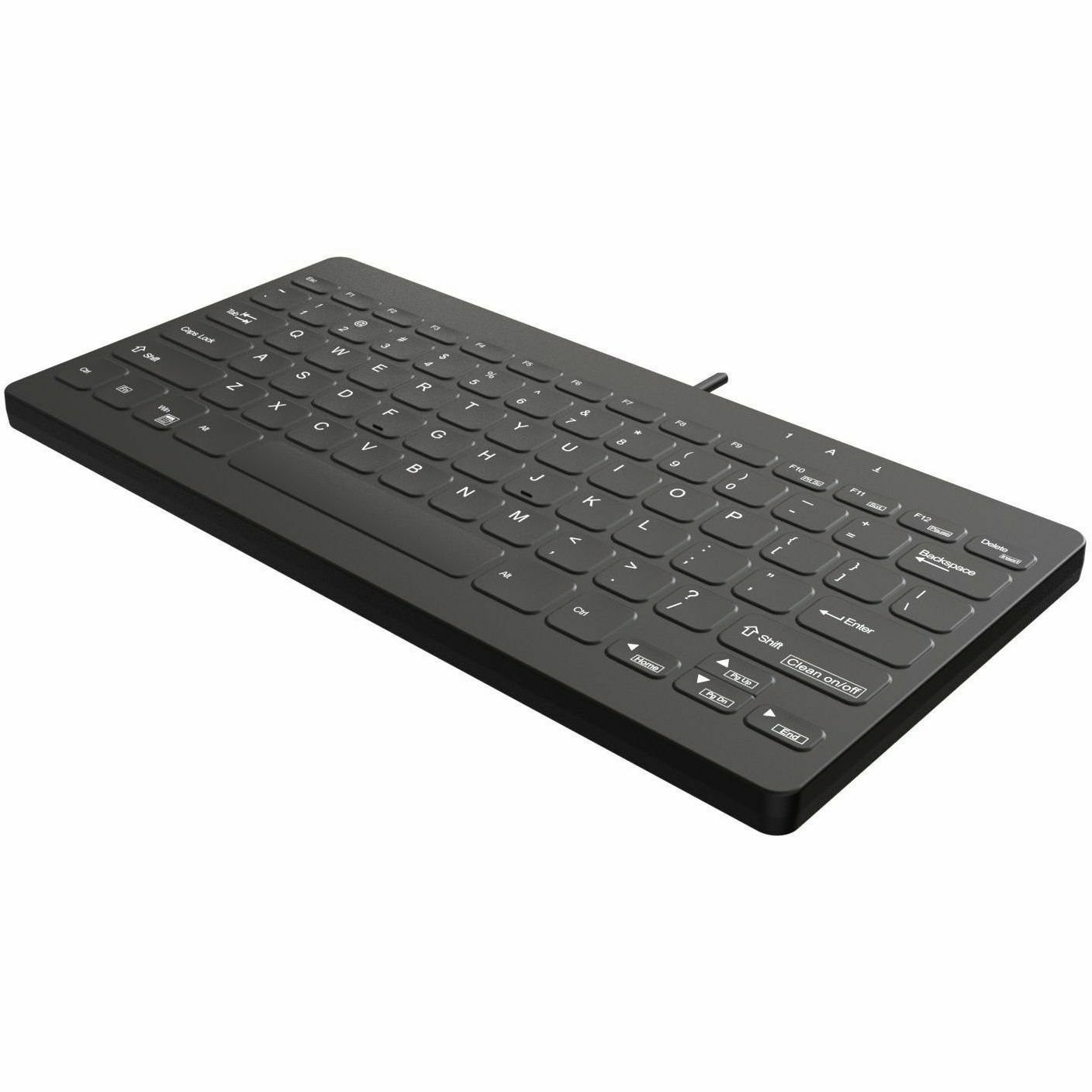 TG3 Electronics TG3 Black 78 Key White Backlit Low Profile