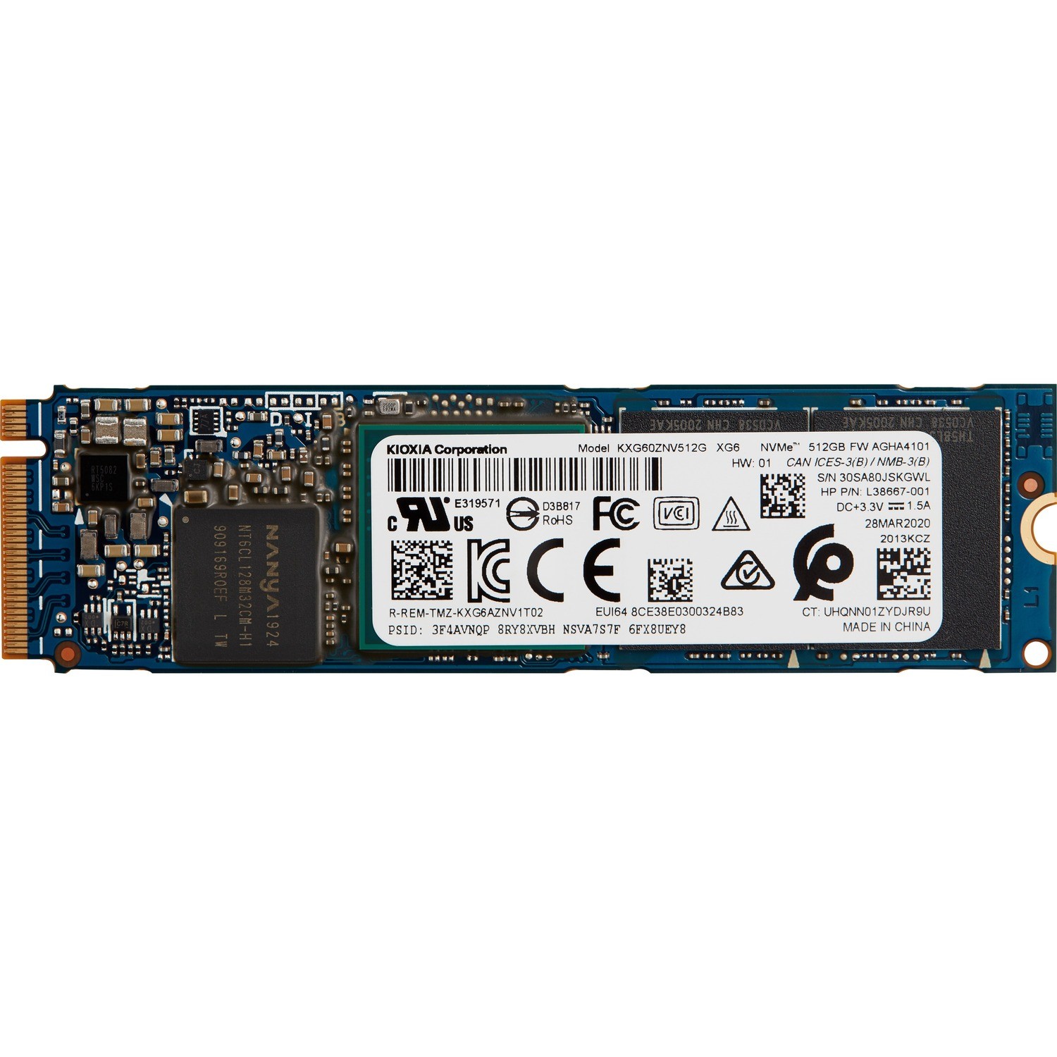 Origin 512 GB Solid State Drive - M.2 2280 Internal - PCI Express NVMe (PCI Express NVMe 3.0 x4)