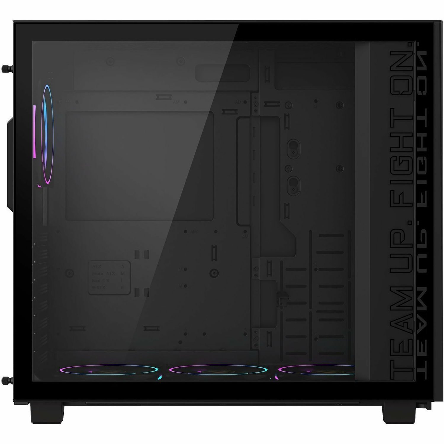 GIGABYTE Gaming Computer Case - ATX Motherboard Supported - Mid-tower - Glass, Tempered Glass, Steel, Plastic - Black