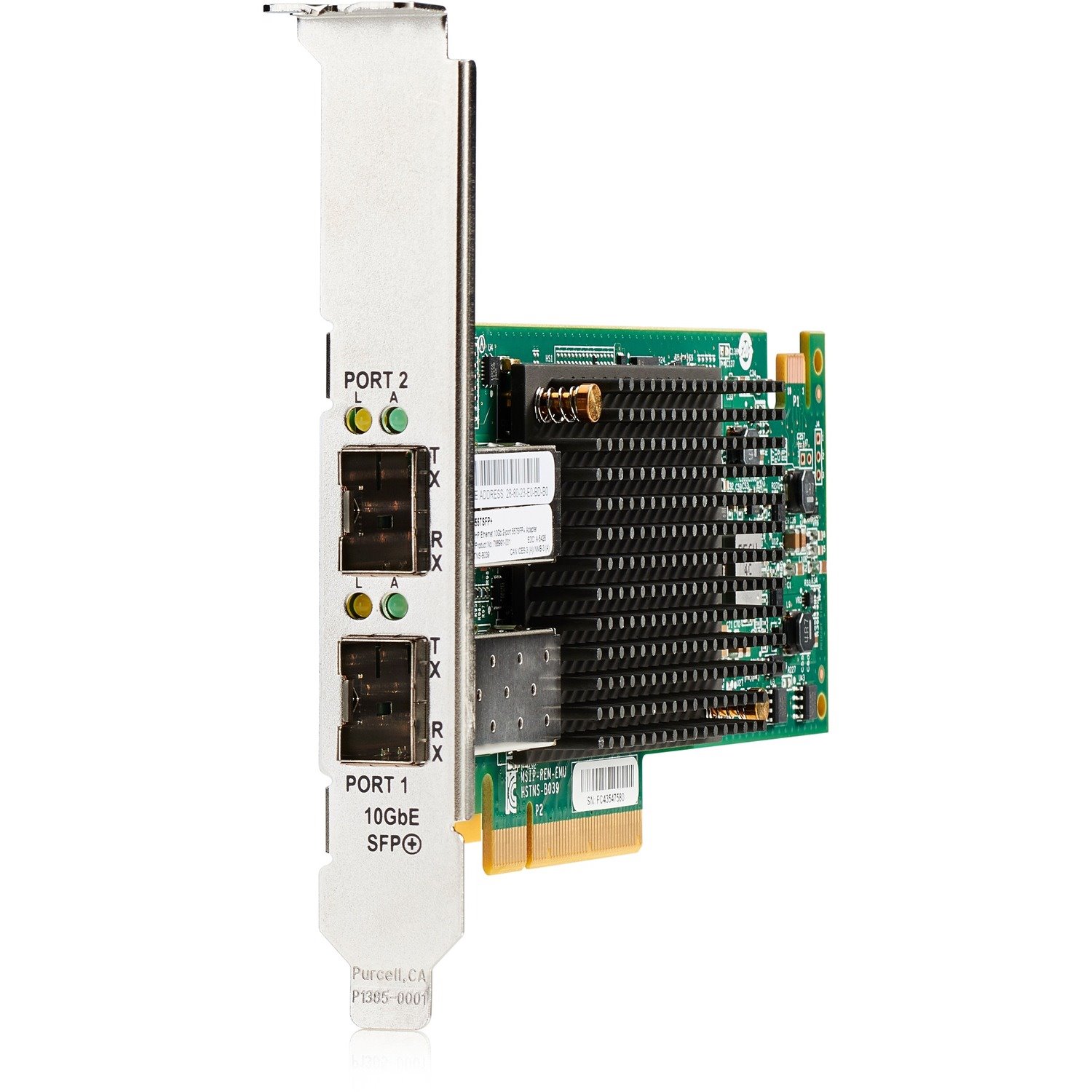 HPE 557SFP+ 10Gigabit Ethernet Card - 10GBase-X - Refurbished - Plug-in Card