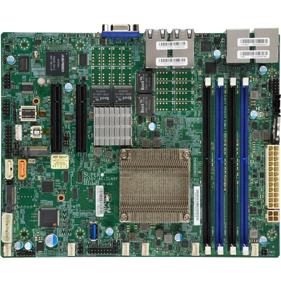 Supermicro A2SDV-8C-TLN5F Server Motherboard - Socket BGA-1310 - Flex ATX