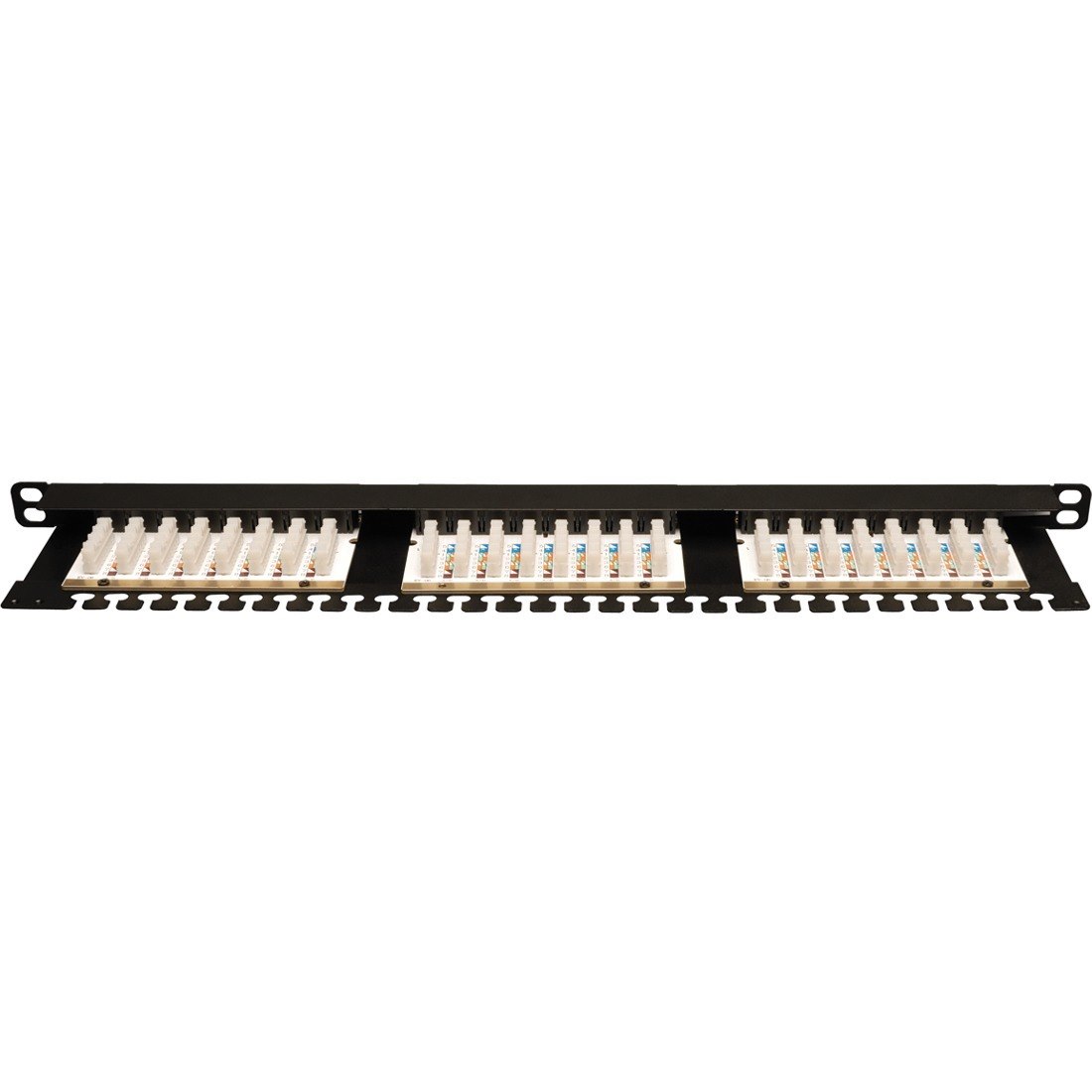 Tripp Lite by Eaton 24-Port 0.5U Rack-Mount Cat6/Cat5 110 Patch Panel 568B, RJ45 Ethernet, TAA