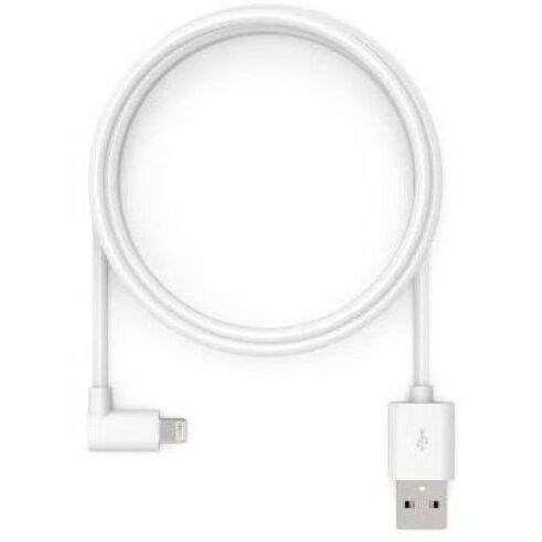 Compulocks 6ft USB-C Male to 90 Degree Lightning Charging Cable Right Angle White