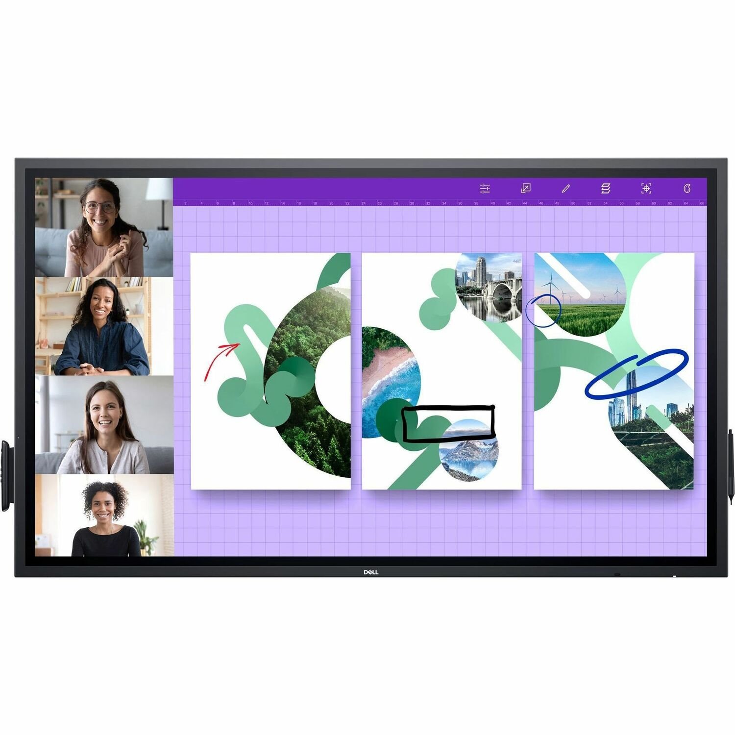 Dell P6524QT 4K UHD LCD Collaboration Display