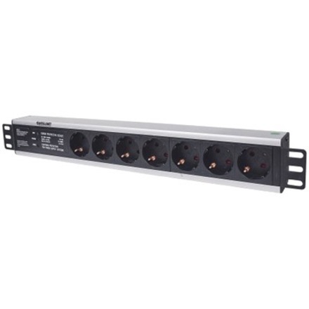 Intellinet 714006 Energiedistributie 7 AC-uitgang(en) 1.5U Zwart ** New Retail **