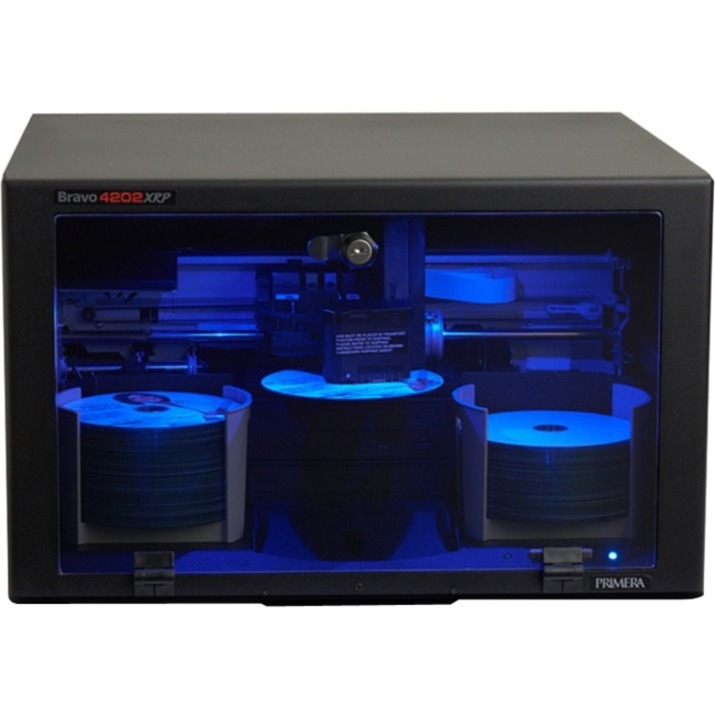 Primera Bravo 4202 XRP Multiskivbrännare/-Skrivare 100 Diskar Usb 3.2 Gen 1 (3.1 Gen 1) Svart