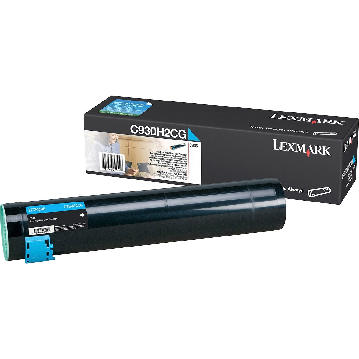 Lexmark Original High Yield Laser Toner Cartridge - Cyan - 1 Each