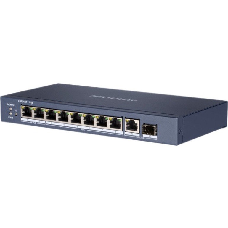 Hikvision 10-Port Gigabit Unmanaged Hi-PoE Switch