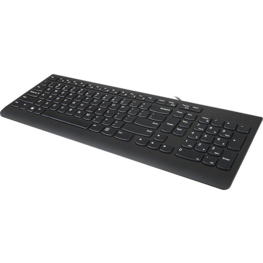 Lenovo 300 Tastatur - Kabel Konnektivität - USB Schnittstelle - Deutsch - Schwarz