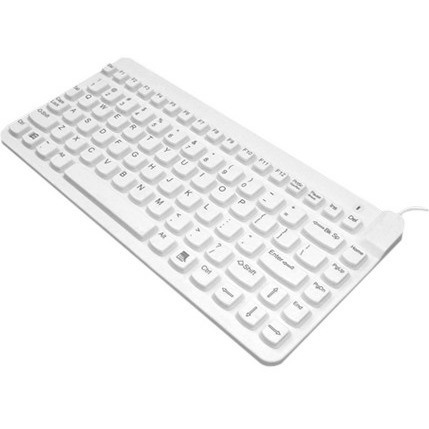 Man & Machine Premium Waterproof Disinfectable Silent 12" Keyboard