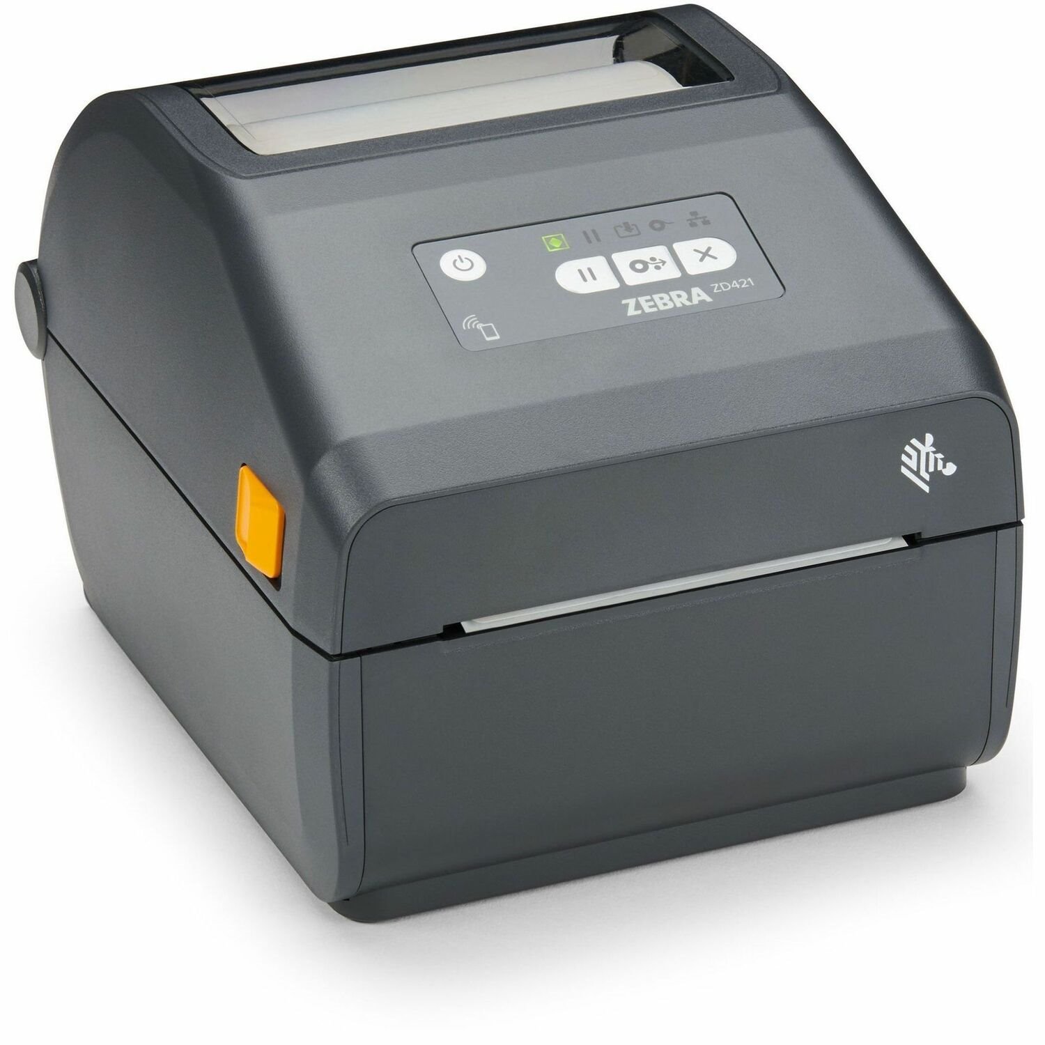 Zebra ZD421d Desktop Direct Thermal Printer - Monochrome - Label/Receipt Print - Fast Ethernet - USB - USB Host - Bluetooth - Near Field Communication (NFC) - EU, UK - Gray