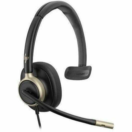 Poly Mission 815 Wired On-ear Mono Headset - Black