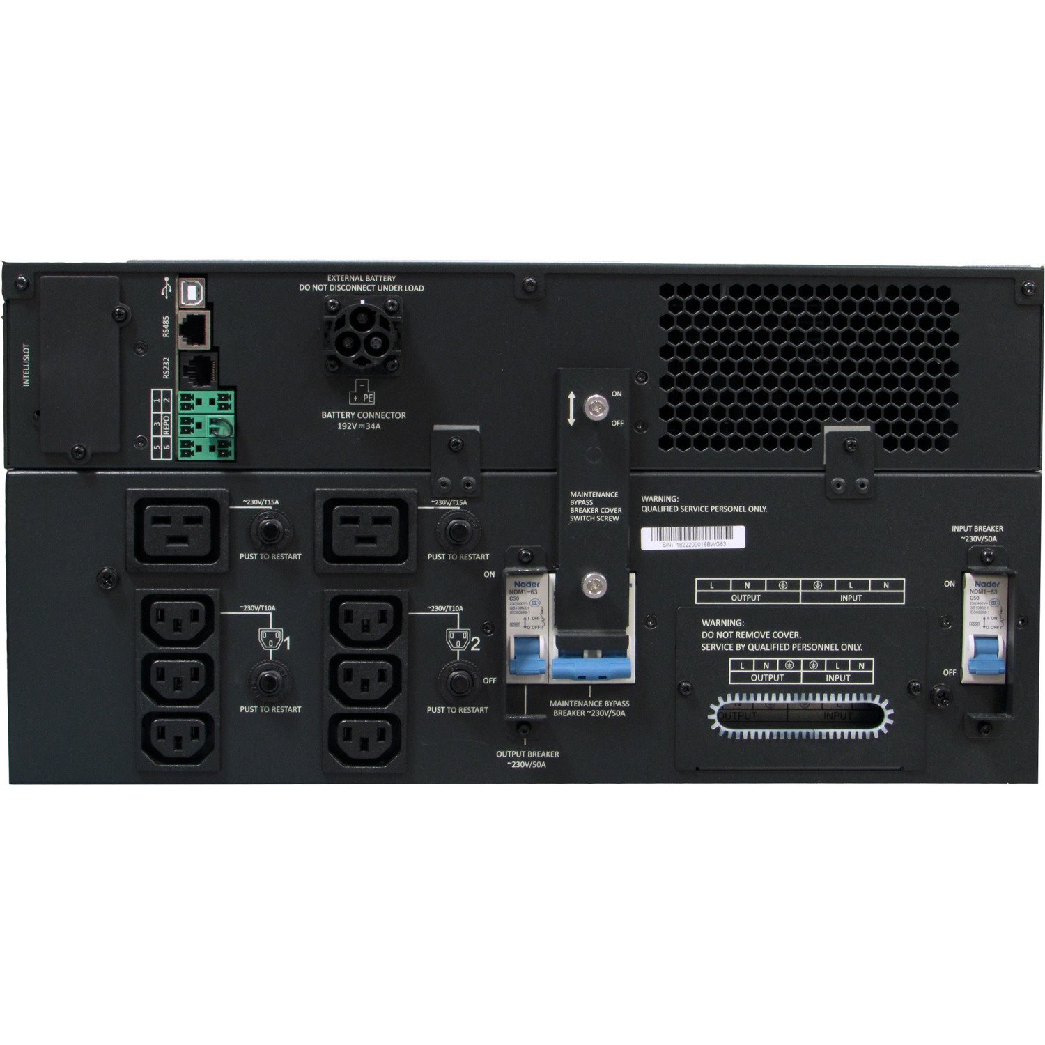 Vertiv Liebert GXT5 UPS - 6000VA/6000W| 230V| Rack/Tower Mountable| Energy Star|