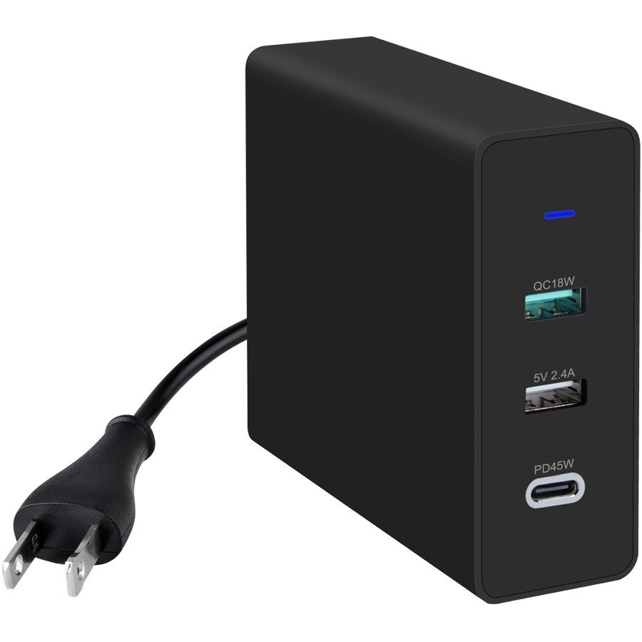 4XEM Triple Port 75W USB-C Plus Dual USB A Wall Charger