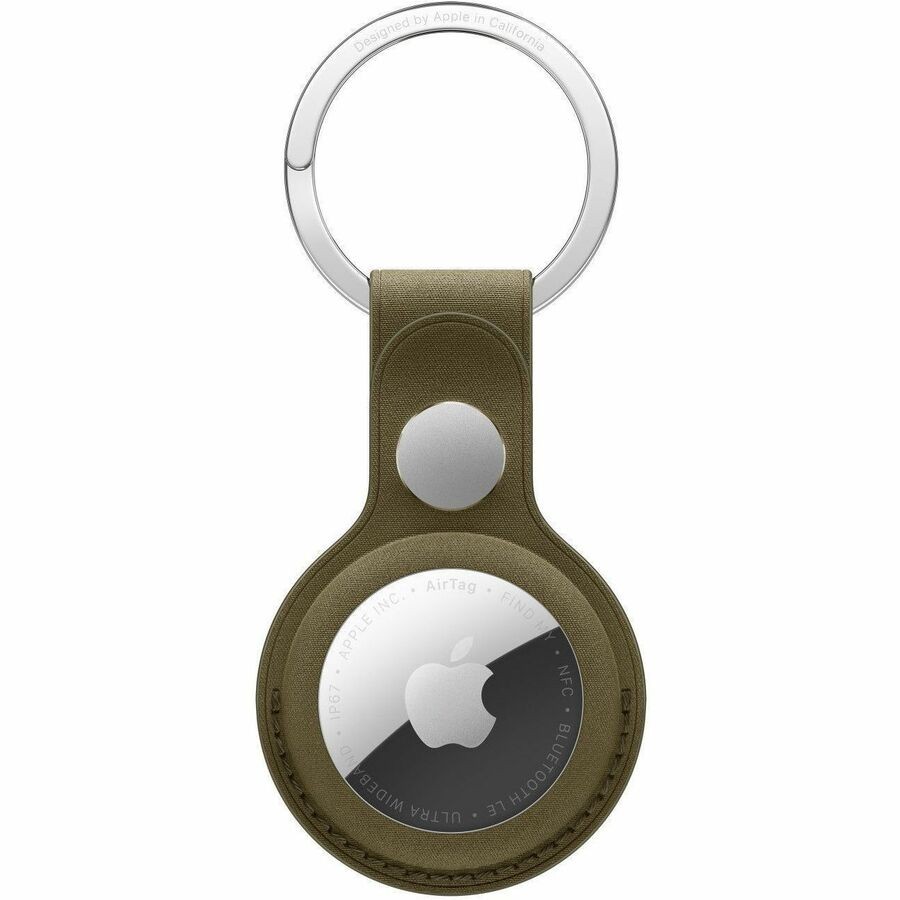 Apple AirTag FineWoven Key Ring - Dark Olive