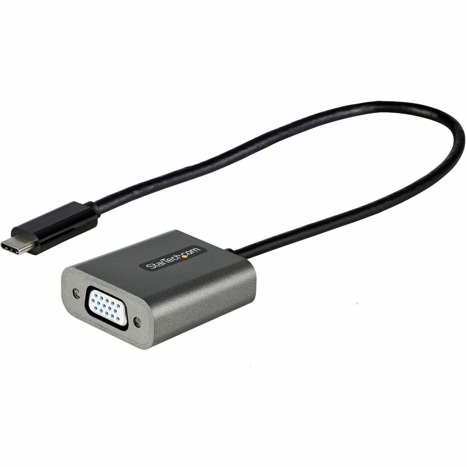 USB C naar VGA Adapter, 1080p USB Type-C naar VGA Adapter Dongle, USB-C naar VGA Monitor/Scherm Video Converter, 30cm Kabel