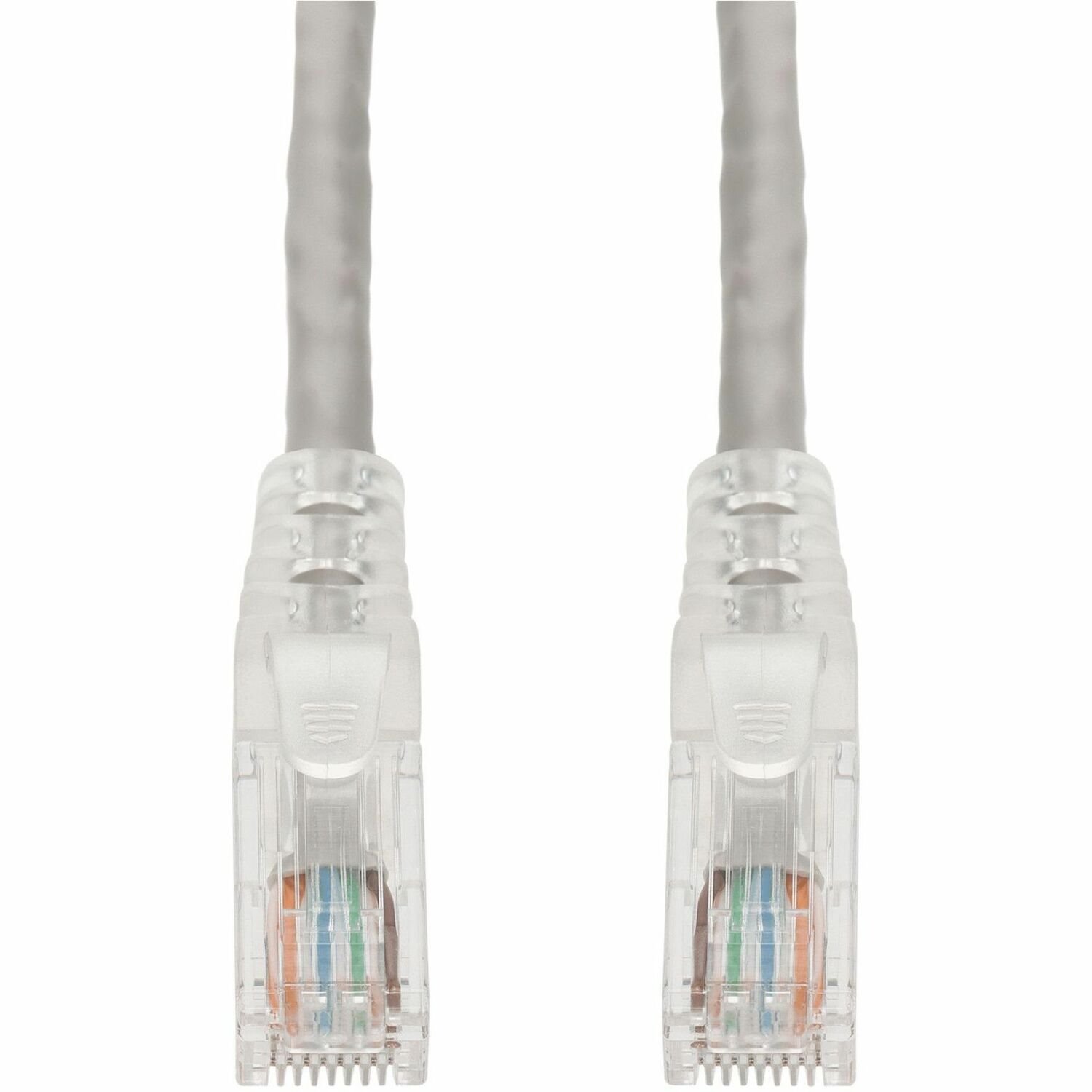 AddOn 14ft Gray CAT 6 PVC Ethernet Cable Snagless Clear-Claw RJ-45 M/M
