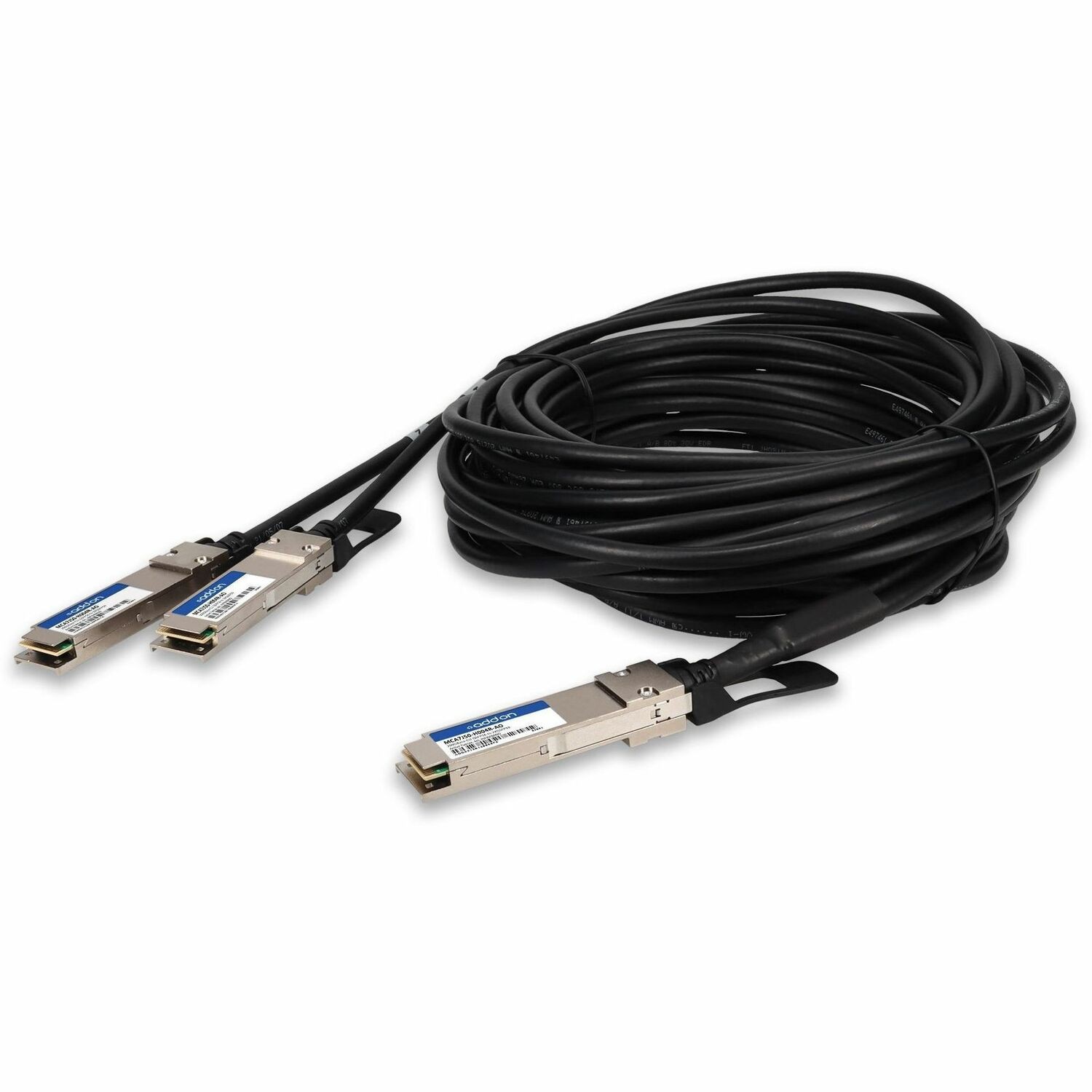 AddOn Mellanox&reg; MCA7J50-H004R Compatible TAA 200GBase-CU QSFP56 to 2xQSFP56 Direct Attach Cable (Active Twinax, 4m, Infiniband HDR)