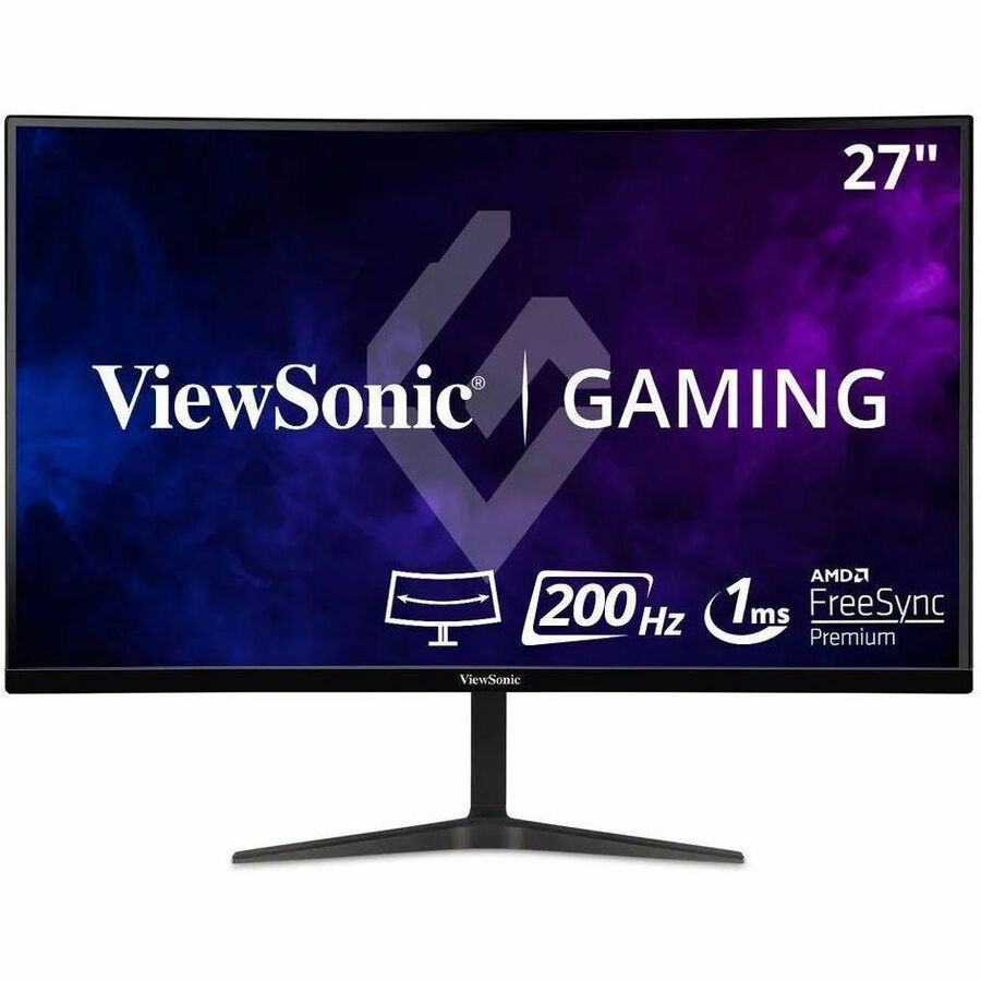 ViewSonic OMNI VX2718-PC-MHD 27" Class Full HD Curved Screen LED Monitor - 16:9 - Black
