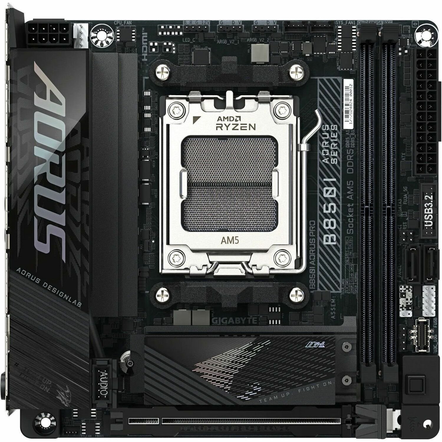 Aorus Ultra Durable B850I AORUS PRO Gaming Desktop Motherboard - AMD B850 Chipset - Socket AM5 - Mini ITX