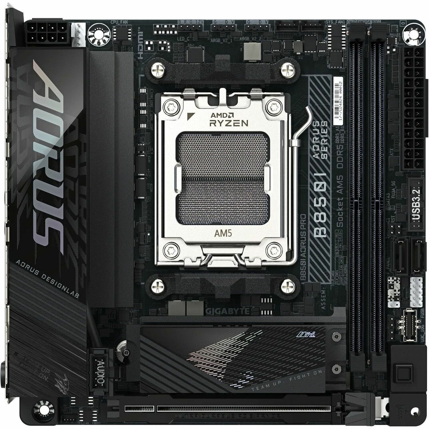 GIGABYTE Ultra Durable B850I AORUS PRO Gaming Desktop Motherboard - AMD B850 Chipset - Socket AM5 - Mini ITX