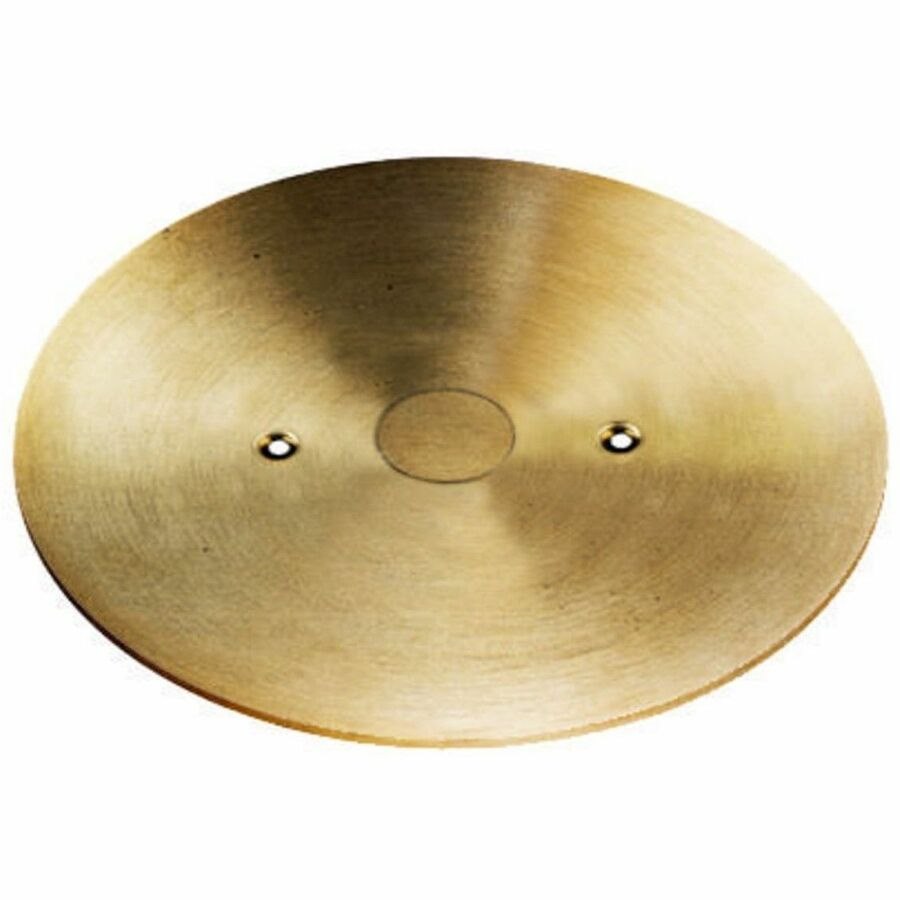 Hubbell Premise Wiring Flush Furniture Feed Series, Single Service, Cover Flange, Brass Finish