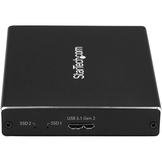 STARTECH DUAL M.2 SSD ENCLOSURE, USB 3.1, RAID SUPPORTED, MICRO-B CABLE, 2YR