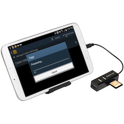 IOGEAR GOFRH202 Flash Reader/USB Hub Combo - Micro USB - External - 1