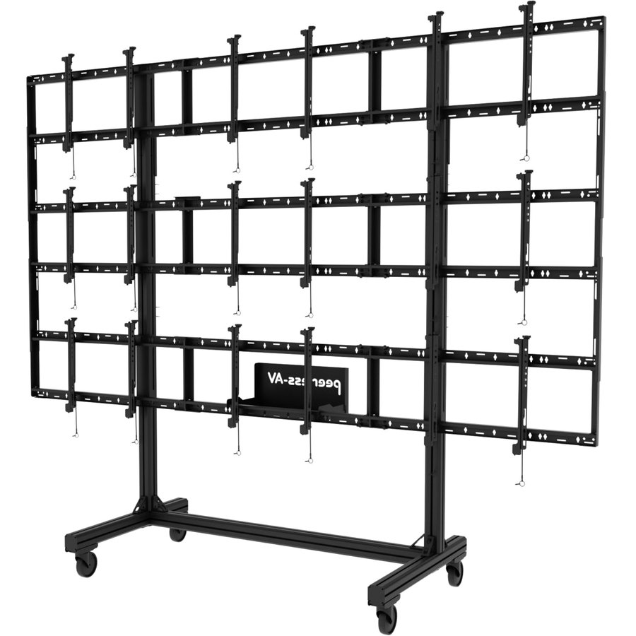 Peerless-AV&reg; SmartMount&reg; Portable Video Wall Cart 2x2, 3x2 or 3x3 Configuration for 46" to 55" Displays