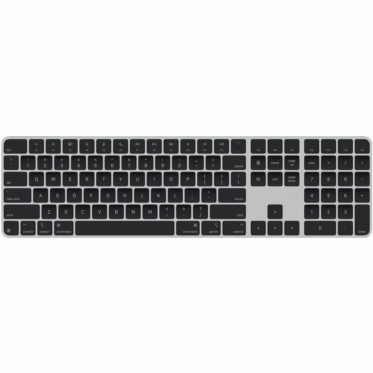 Apple Magic Keyboard - Wired/Wireless Connectivity - USB Type C Interface - English (US) - QWERTY Layout
