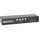 Eaton Tripp Lite Series 4-Port DVI Dual-Link / USB KVM Switch with Audio and Cables, TAA
