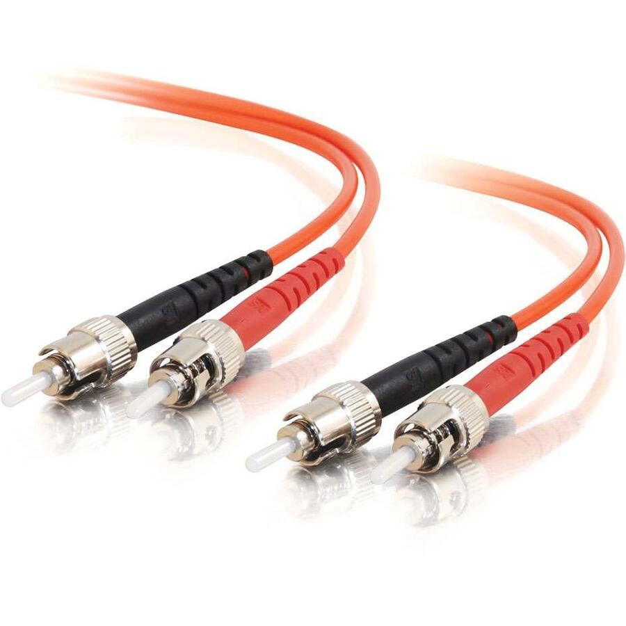 Cables To Go C2G Fiber Patch Cable, Plenum, ST-ST, 50/125, Duplex, Multimode, 6M