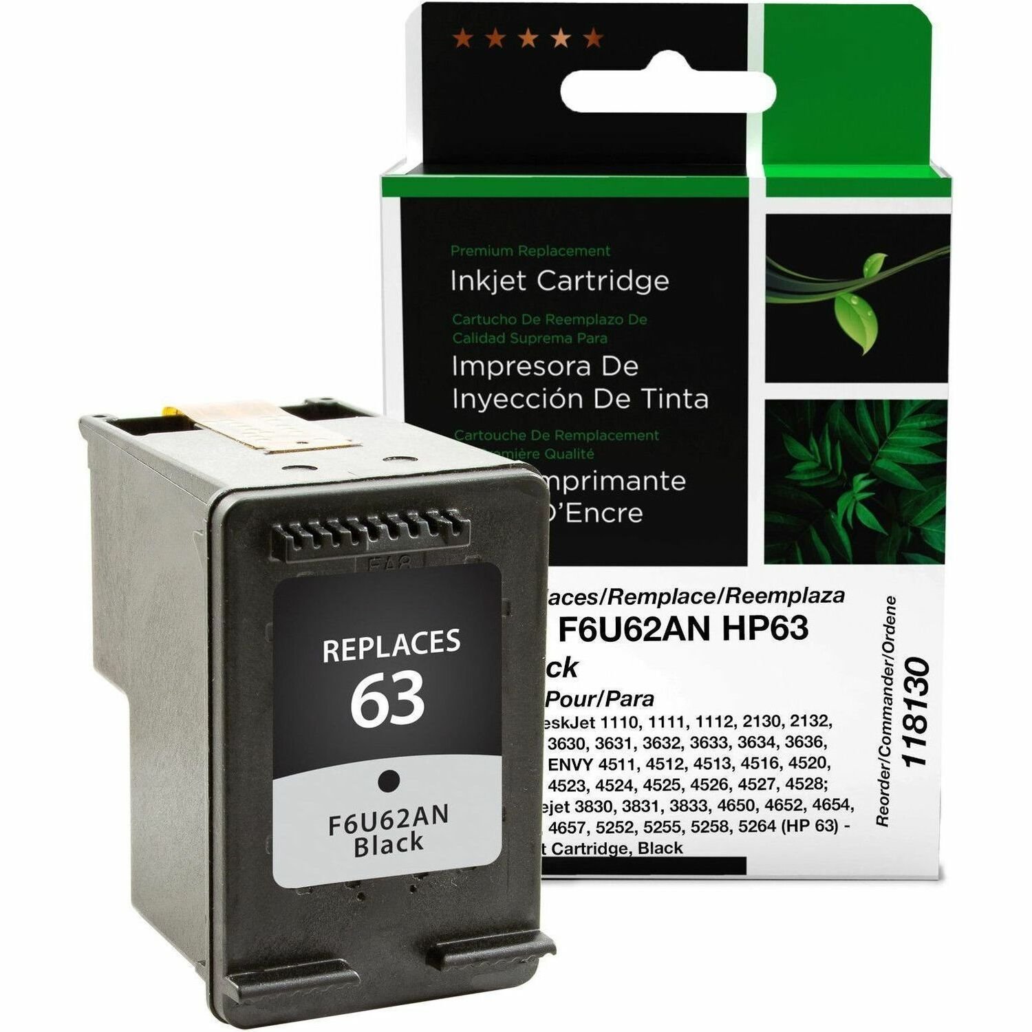 Clover Imaging Remanufactured Black Ink Cartridge for HP 63 (F6U62AN)