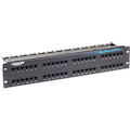 Black Box GigaBase CAT5e Patch Panel - 2U, Unshielded, 48-Port