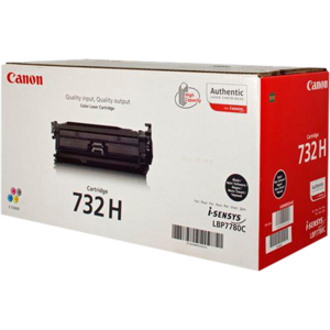 Canon 732HBK Original High Yield Laser Toner Cartridge - Black - 1 Pack