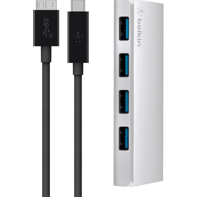 Belkin USB 3.0 4 Port Hub + USB-C Cable