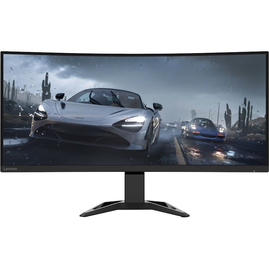 Lenovo G34w-30 34" Class UW-QHD Curved Screen Gaming LCD Monitor - 21:9 - Raven Black